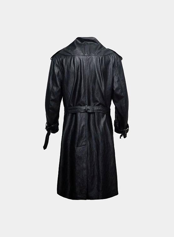 Тренч JUNTAE KIM Corset Trench Coat Black