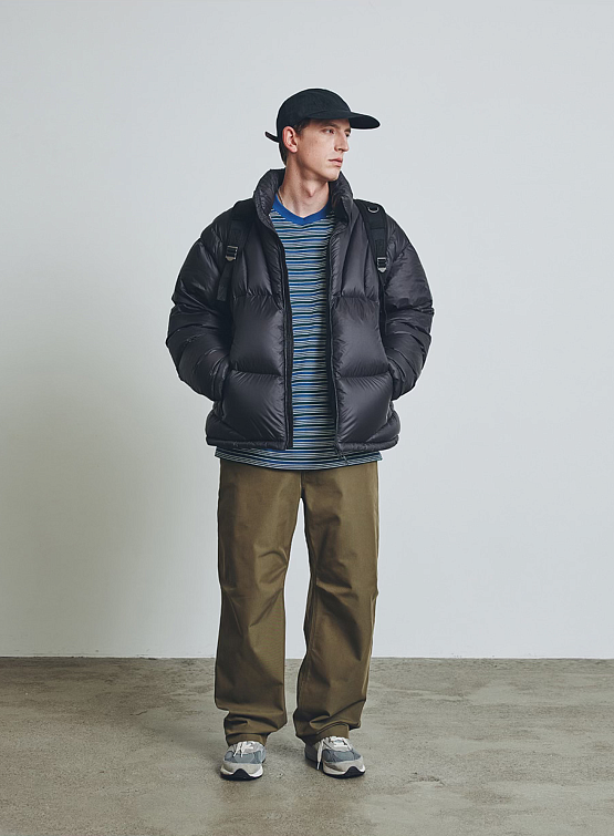 Лонгслив Uniform Bridge AE Multi Color Stripe L/S Tee Green