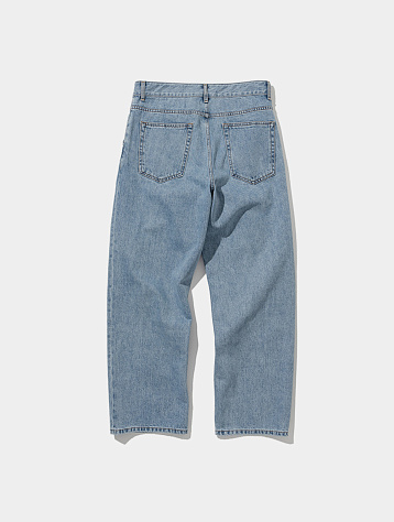 Джинсы Uniform Bridge Wide One Tuck Denim Light Indigo