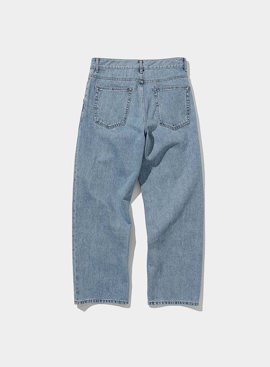 Джинсы Uniform Bridge Wide One Tuck Denim Light Indigo