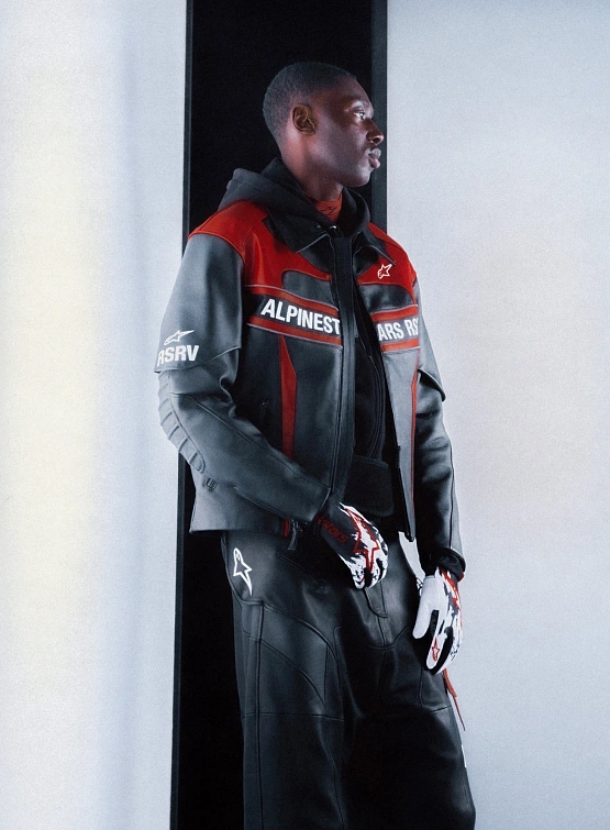 Кожаная куртка ALPINESTARS RSRV Hagaze Black/Red