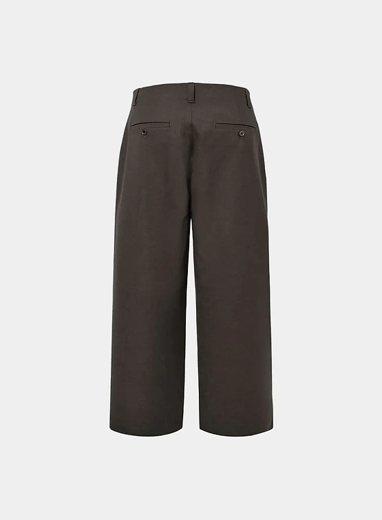 Брюки AMOMENTO Wool Wide Pants Dark Brown