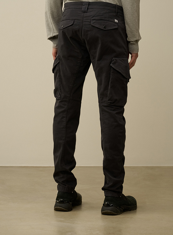 Брюки C.P. Company Stretch Sateen Ergonomic Lens Black Sand