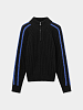 Женский свитер OPEN YY Ribbed Half-Zip Pullover Black