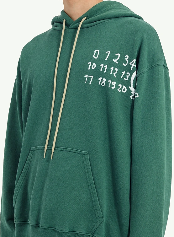 Худи MM6 Maison Margiela Numeric Artwork Green