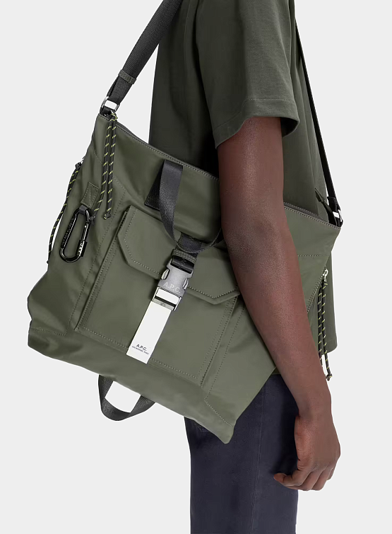 Сумка-тоут A.P.C. Trek Tote Kaki Fonce