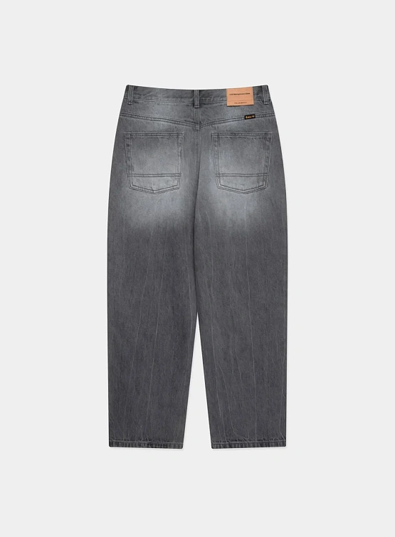 Джинсы LMC Washed Stitch Denim Wide Grey