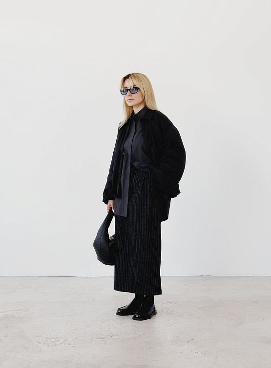 Женская рубашка AMOMENTO Oversized Shirt Charcoal