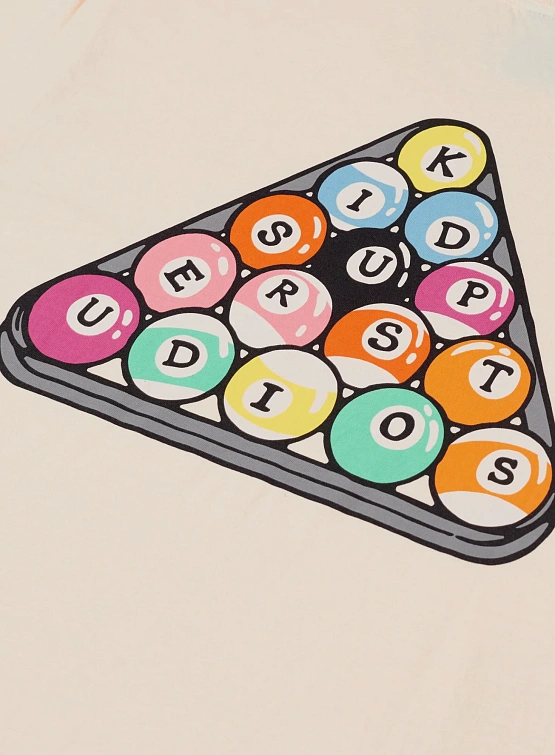Футболка KidSuper Billards Tee Cream