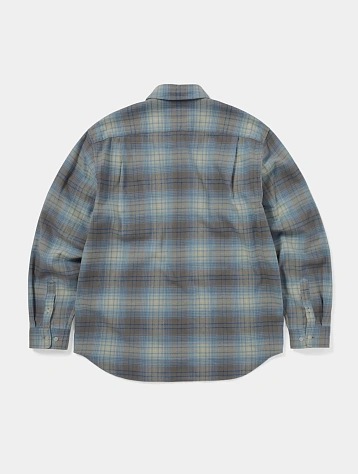 Рубашка thisisneverthat Flannel Check Shirt Brown
