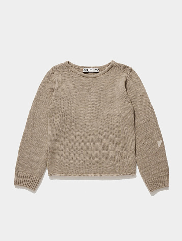 Женский свитер OPEN YY Boatneck Basic Sweater Beige