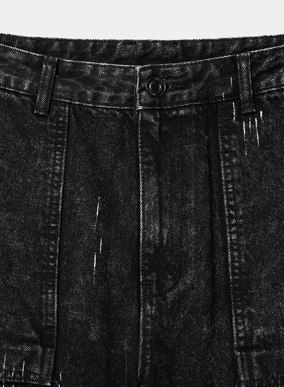 Брюки JUUN.J Denim Painter Pants Black