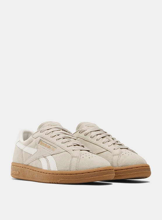 Женские кеды Reebok Club C Grounds Beige/Gum