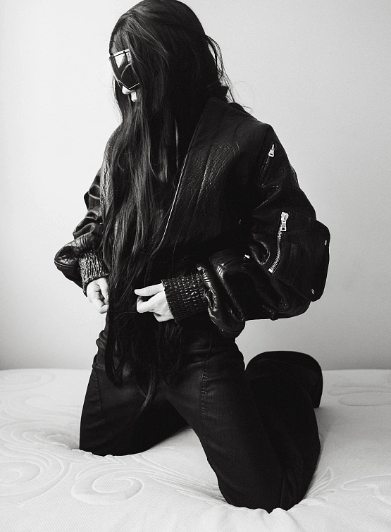 Женские брюки RICK OWENS Drkshdw Bias Bootcut Black Wax