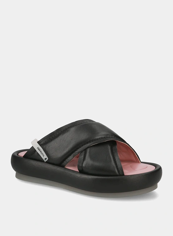 Женские сандалии Premiata M6726 Napa Nero + Fod Malva