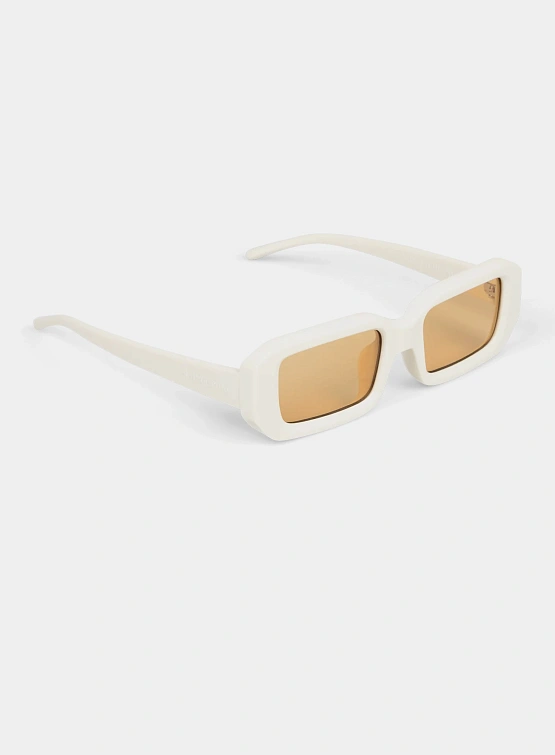 Очки NO PROBLEMO x LE SPECS Blackpool Off White/Amber Tint
