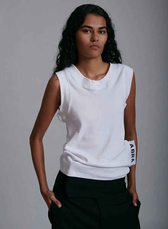 Женский топ ABRA Toy Tank Top White