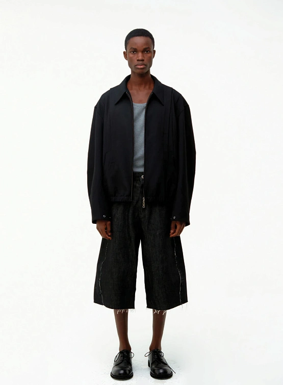 Шорты COOR Raw Cut Engineer Bermuda Black