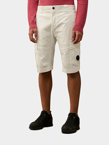 Шорты C.P. Company Stretch Cargo Shorts Gauze White