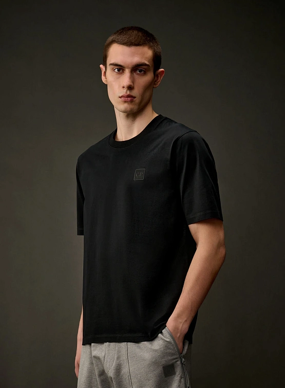 Футболка C.P. Company The Metropolis Series Mercerized Black