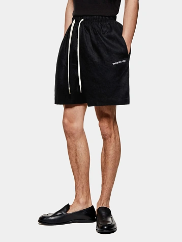 Шорты MKI MIYUKI ZOKU Linen Shorts Black