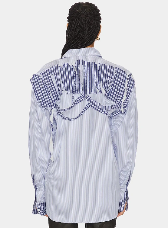 Женская Рубашка Ottolinger Oversized Shirt Blue/White