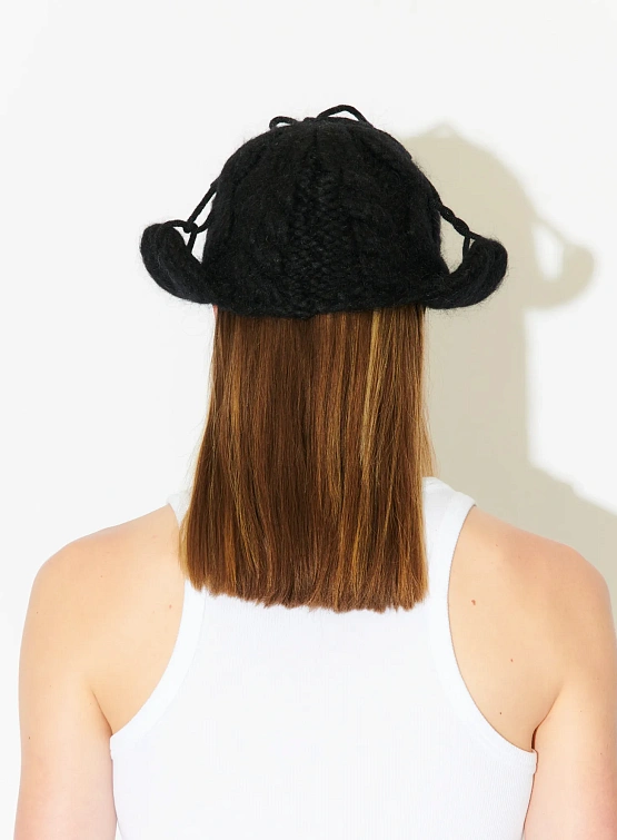 Шапка Charles Jeffrey Loverboy Chunky Aviator Black