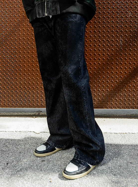 Джинсы ALCHEMIST Crystal Studio Flocked Black