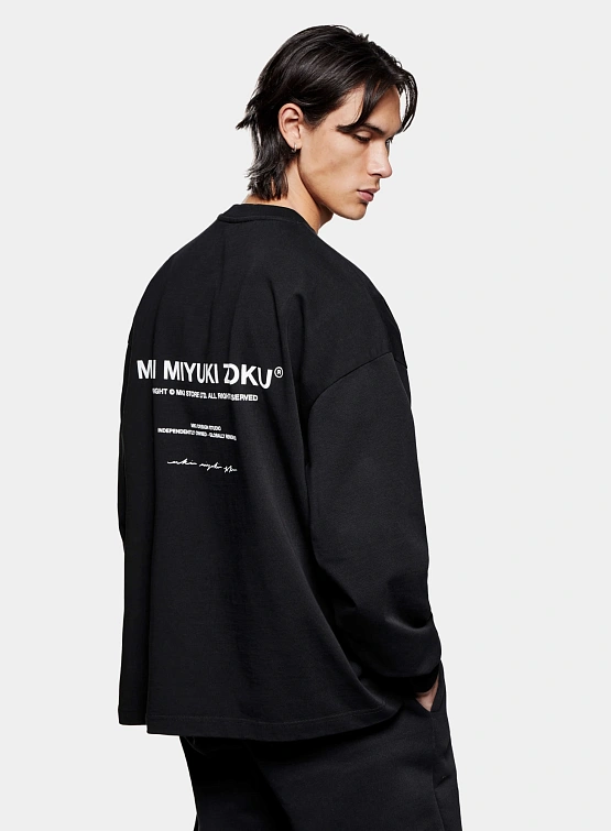 Лонгслив MKI MIYUKI ZOKU Design Studio L/S Black