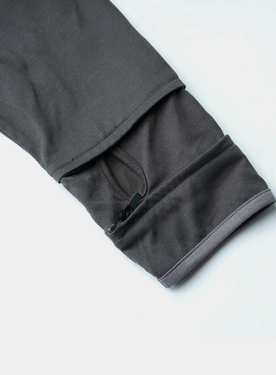 Лонгслив SAN SAN GEAR Piping Block Long Sleeves Dark Grey