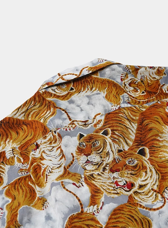 Рубашка FrizmWORKS Tiger Hawaiian Half Gray
