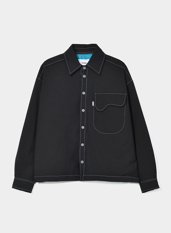 Овершот BONSAI Button Down Overshirt Black