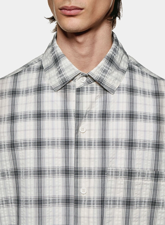 Рубашка MKI MIYUKI ZOKU Box Dress Off White Check