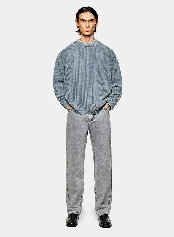 Лонгслив MKI MIYUKI ZOKU Pigment Grey Loose Gauge L/S