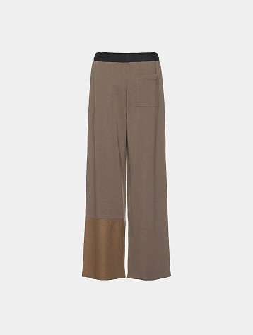 Брюки MM6 Maison Margiela Logo Banding Brown