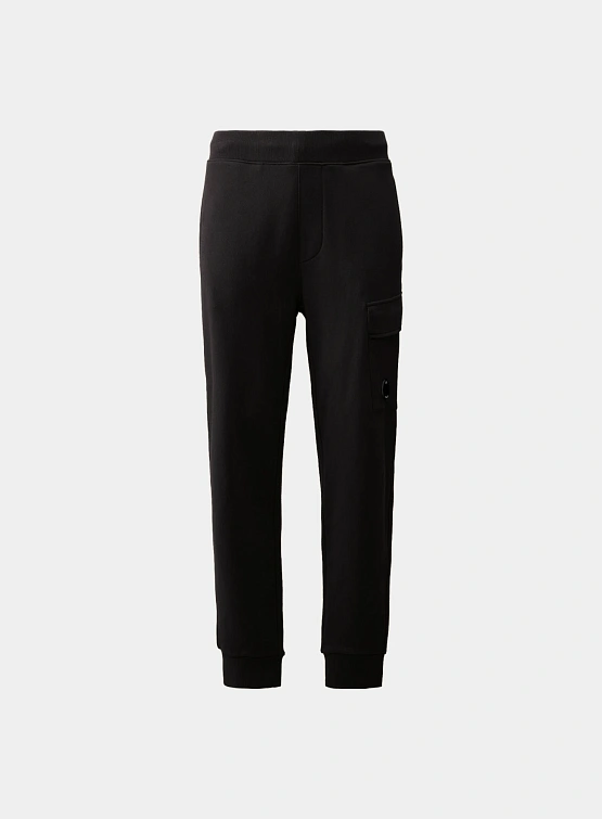 Брюки C.P. Company Diagonal Raised Fleece Lens Black