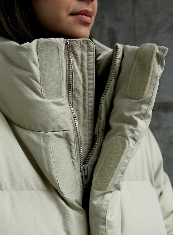 Пуховик entire studios Mml Puffer Cotton Off White