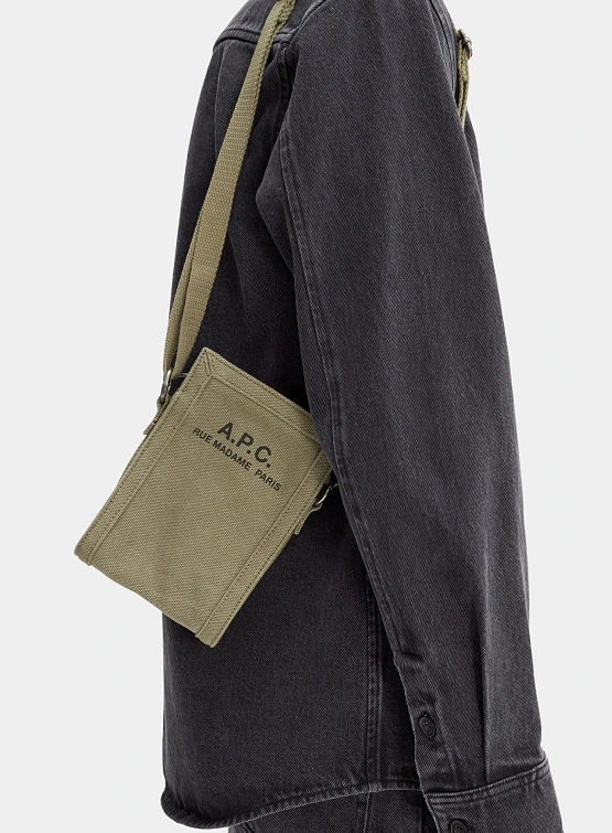 Сумка A.P.C. Recuperation Neck Pouch Kaki