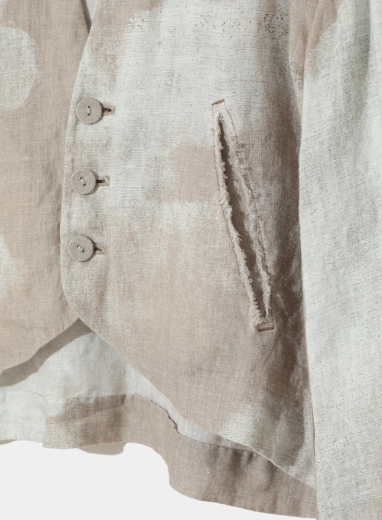 Жакет UNDERCOVER Linen Collarless Cropped Natural Base