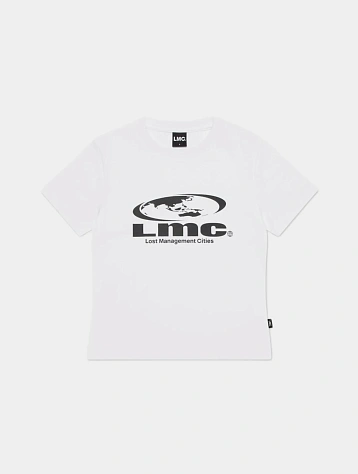Женская футболка LMC WM Oval Globe Cropped Tee White