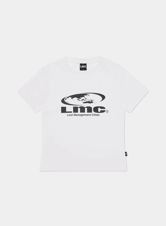 Женская футболка LMC WM Oval Globe Cropped Tee White