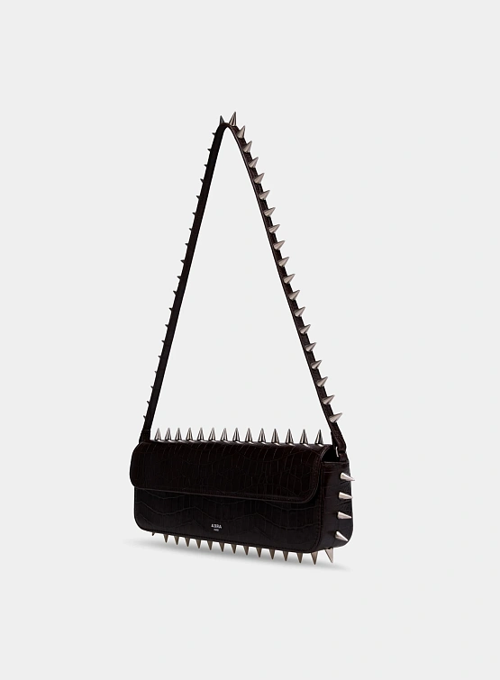 Сумка ABRA Spike Baguette Brown