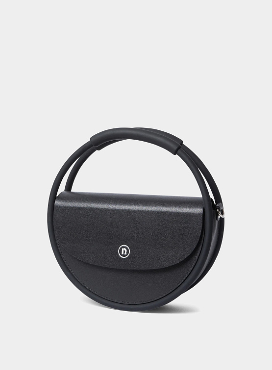 Сумка nana-nana Hoop Recycled Leather Bag Black
