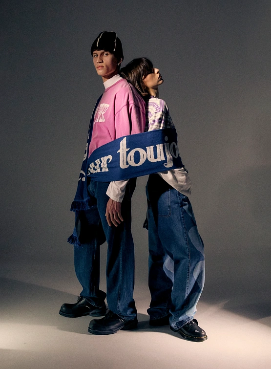 Джинсы Carne Bollente Heart Euphoria Blue