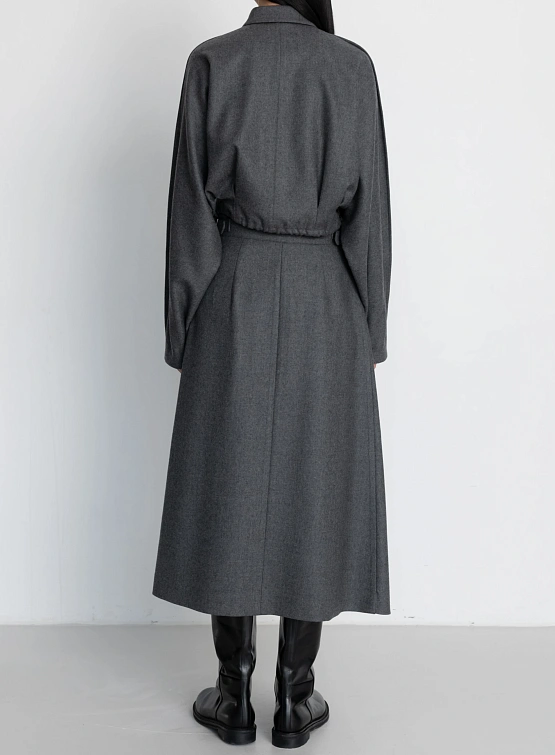 Женский овершот LE17SEPTEMBRE Waist String Wool Gray