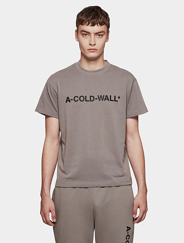 Футболка A-COLD-WALL* Esssential SS Logo Slate Grey