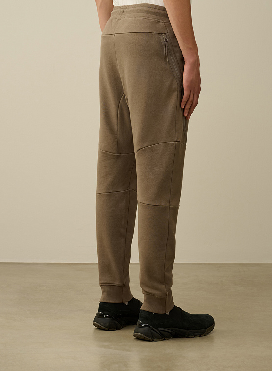 Брюки C.P. Company Diagonal Raised Fleece Lens Walnut