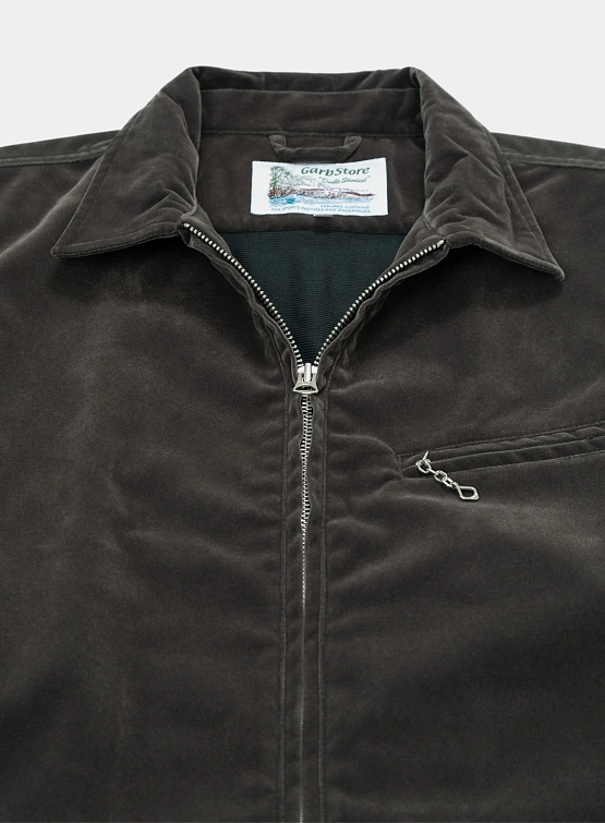 Рубашка Garbstore Grande Zip Shirt Grey