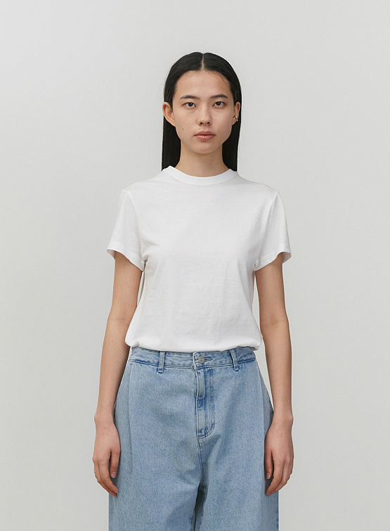 Женская футболка AMOMENTO Basic T-Shirt White