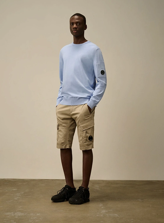 Шорты C.P. Company Stretch Sateen Cargo Vintage Khaki